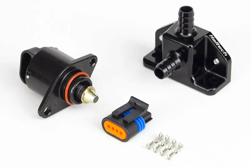 Haltech Idle Air Control Kit - Billet 2 Port Housing With 2 Screw Style Motor Diameter: 10Mm (3/8") 1