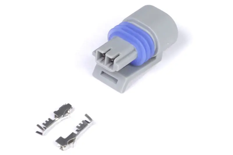 Haltech Plug And Pins Only - Delphi 2 Pin Gm Style Air Temp Connector (Grey) 1