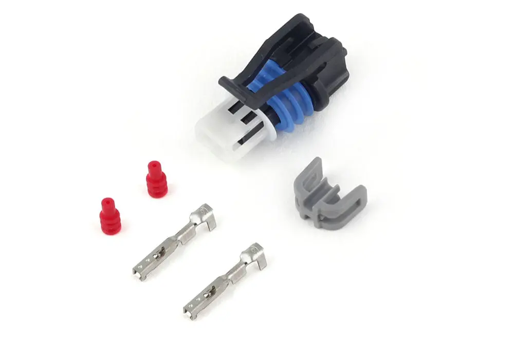 Haltech Plug And Pins Only - Delphi 2 Pin Gm Style Air Temp Connector (Grey) 2