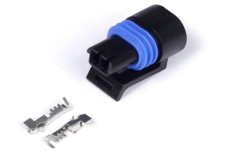 Haltech Plug And Pins Only - Delphi 2 Pin Gm Style Coolant Temp Connector (Black) 1