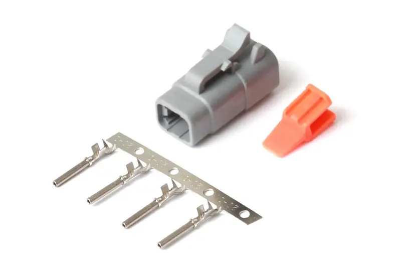 Haltech Plug And Pins Only - Male Deutsch Dtm-4 Connector (7.5 Amp) 1
