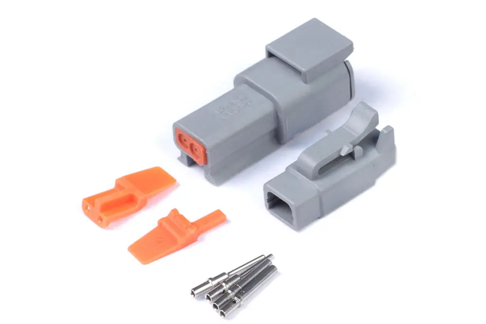 Haltech Plug And Pins Only - Matching Set Of Deutsch Dtm-2 Connectors (7.5 Amp) 1