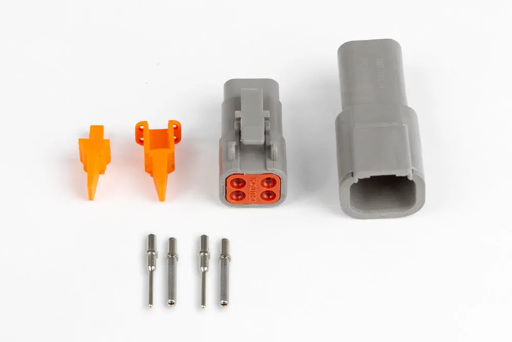 Haltech Plug And Pins Only - Matching Set Of Deutsch Dtm-4 Connectors (7.5 Amp) 1