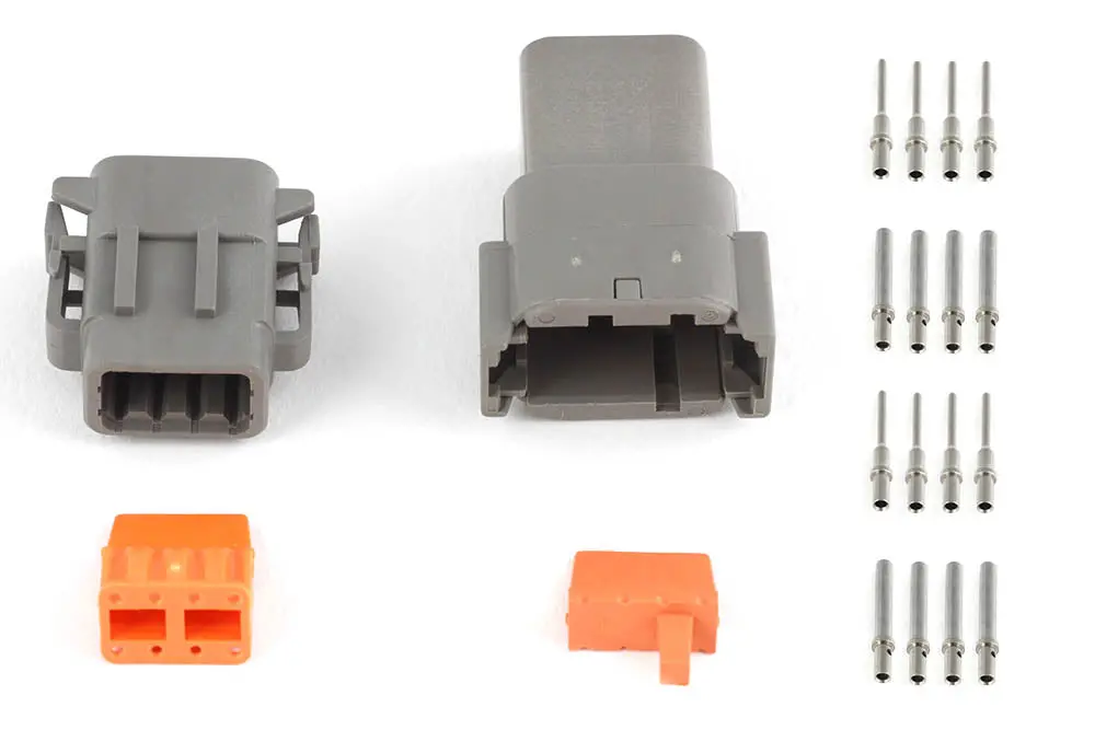 Haltech Plug And Pins Only - Matching Set Of Deutsch Dtm-8 Connectors (7.5 Amp) 1