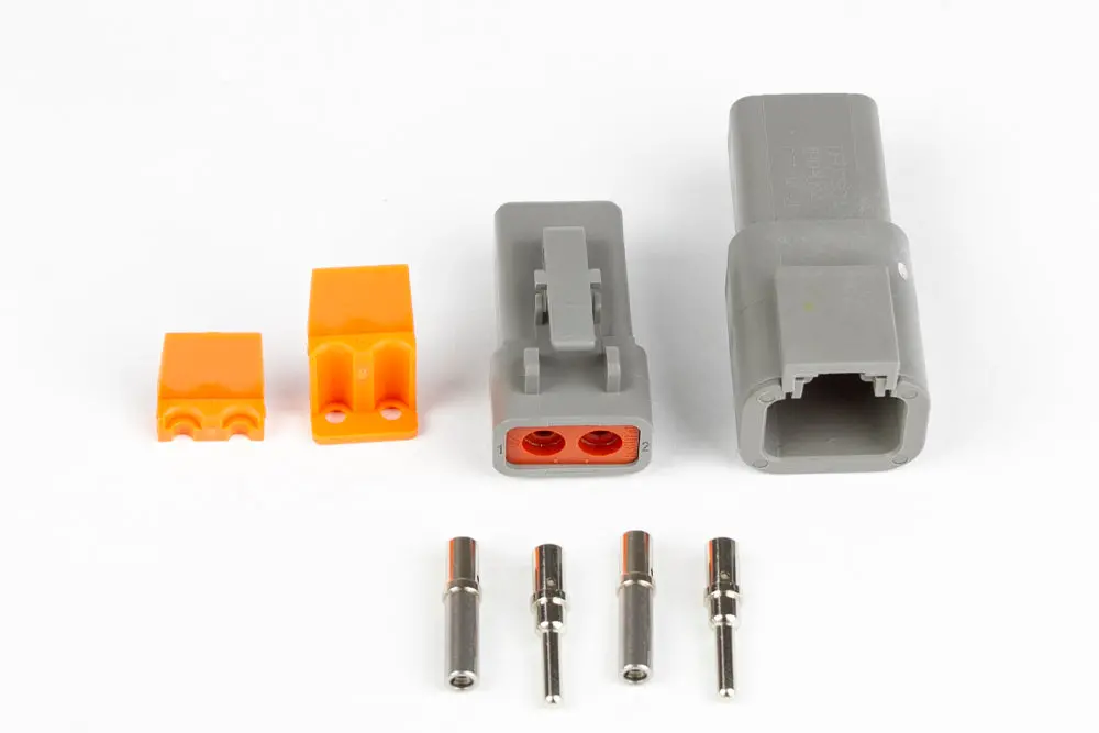 Haltech Plug And Pins Only - Matching Set Of Deutsch Dtp-2 Connectors (25 Amp) 1
