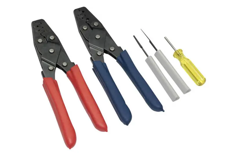Haltechdual Crimper Set Inc 3 Pin Removal Tools 1