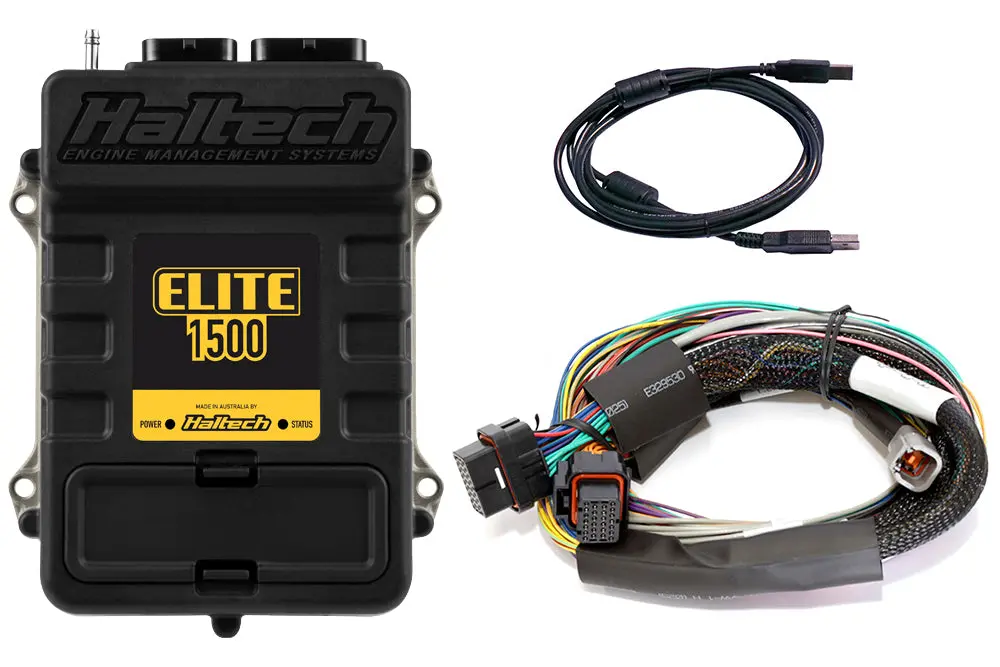 Haltech Elite 1500 + Basic Universal Wire-In Harness Kit Length: 2.5M (8') 1