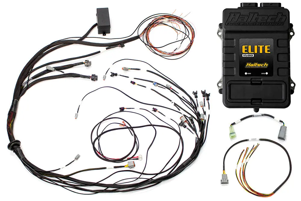 Haltech Elite 1500 + Mazda 13B S4/5 Cas With Flying Lead Ignition Terminated Harness Kit Injector Connector: Bosch Ev1 1