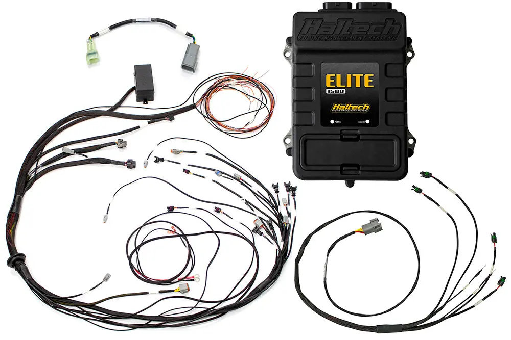 Haltech Elite 1500 + Mazda 13B S4/5 Cas With Ign-1A Ignition Terminated Harness Kit Injector Connector: Bosch Ev1 1