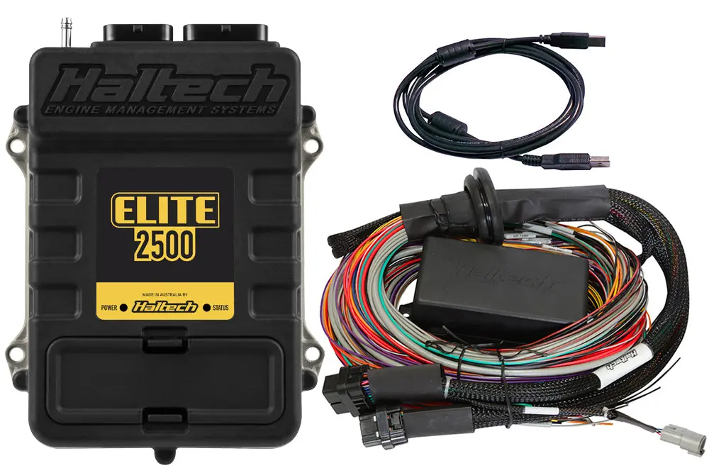 Haltech Elite 2500 + Premium Universal Wire-In Harness Kit Length: 5.0M (16') 1