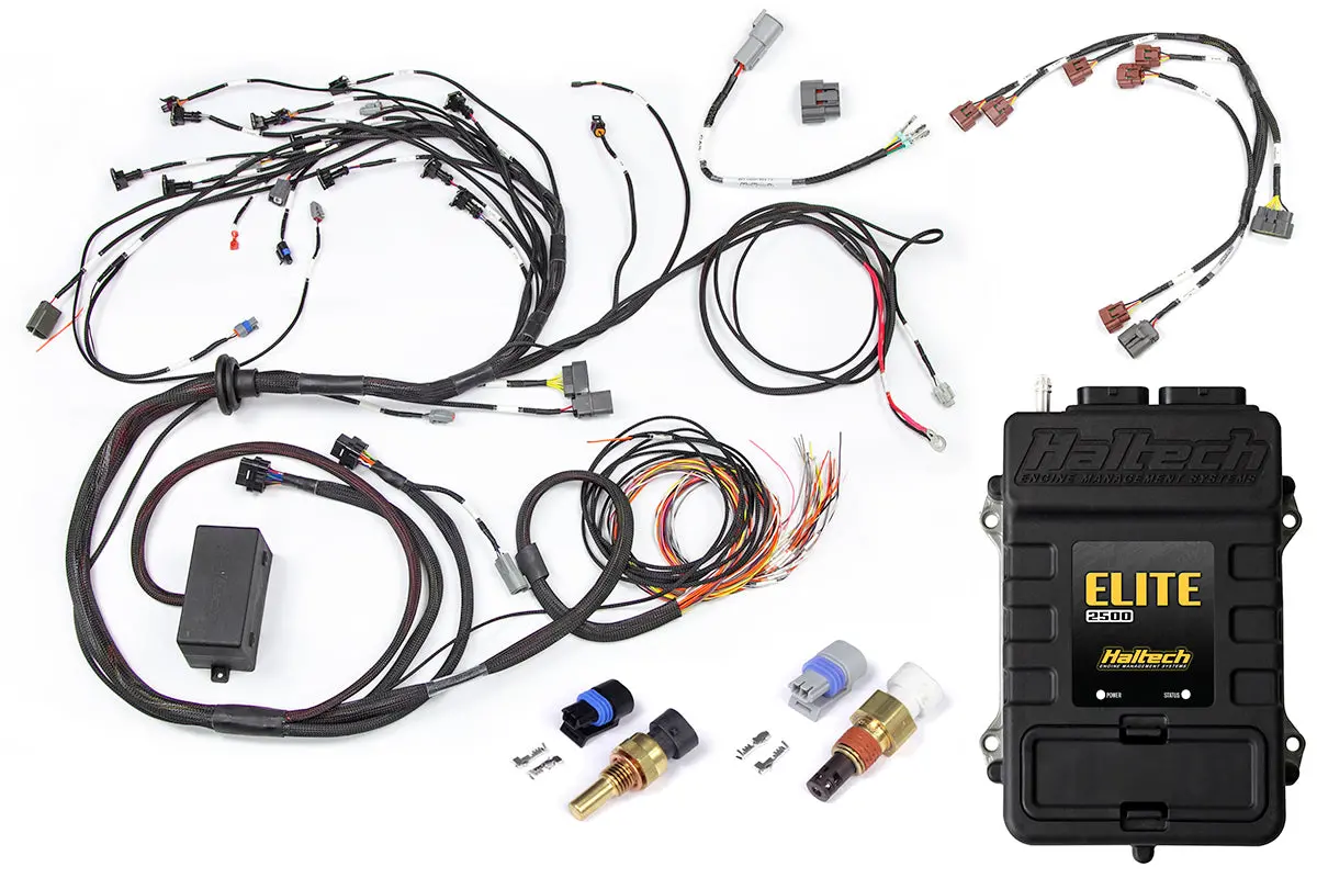 Haltech Elite 2500 + Terminated Engine Harness For Nissan Rb Twin Cam With Series 1 (Early) Ignition Type Sub Harness 1