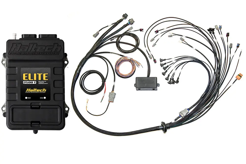 Haltech Elite 2500 T + V8 Small/Big Block Gm, Ford & Chrysler Terminated Harness Kit Injector Connector: Bosch Ev1 1