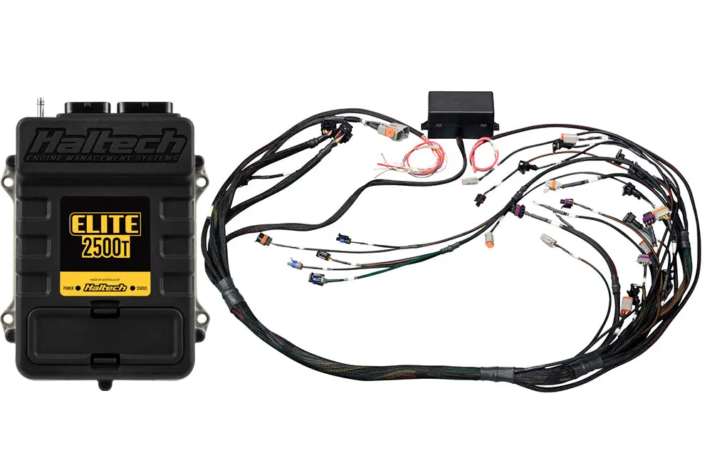 Haltech Elite 2500 T + Gm Gen Iv Lsx (Ls2/Ls3 Etc) Non Dbw Terminated Harness Kit Injector Connector: Bosch Ev1 1