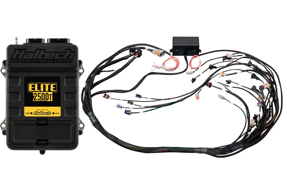 Haltech Elite 2500 T + Gm Gen Iv Lsx (Ls2/Ls3 Etc) Non Dbw Terminated Harness Kit Injector Connector: Bosch Ev6 (As Per Factory) 1