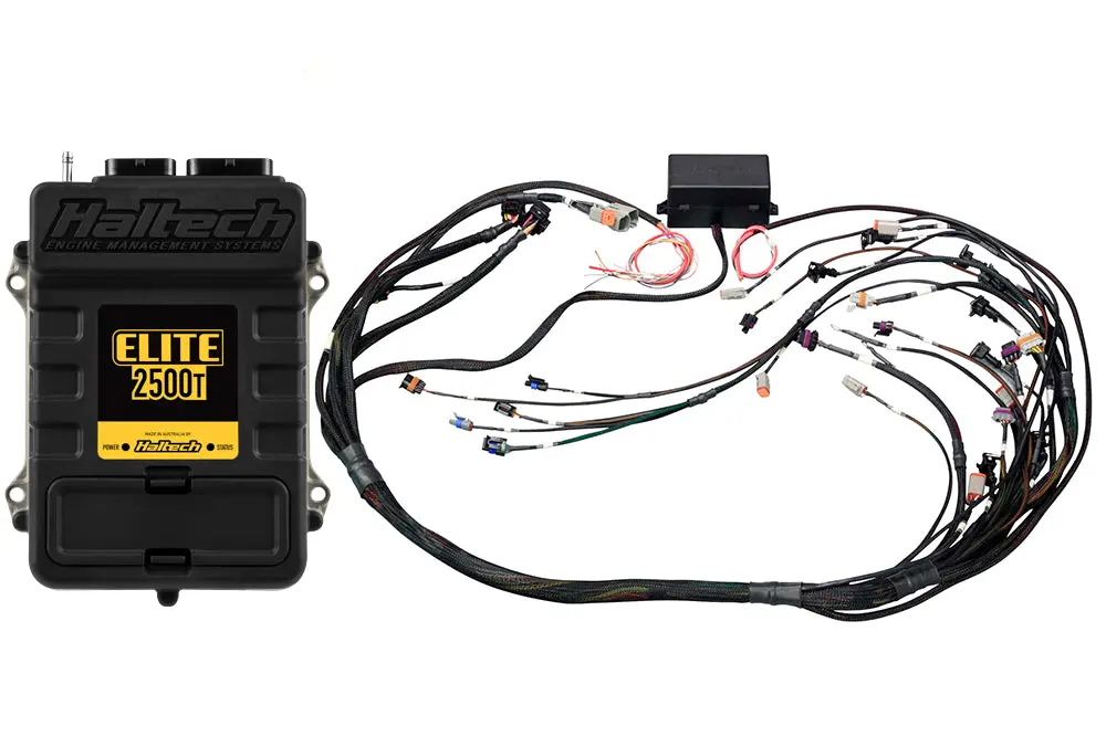 Haltech Elite 2500 T + Gm Gen Iv Lsx (Ls2/Ls3 Etc) Dbw Ready Terminated Harness Kit Injector Connector: Bosch Ev1 1