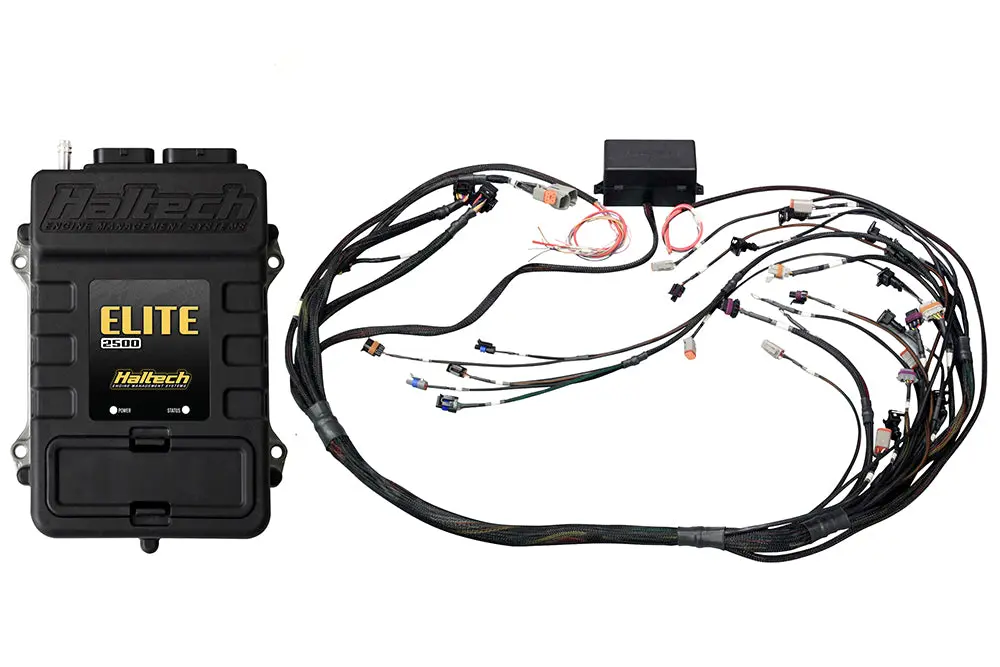 Haltech Elite 2500 + Gm Gen Iii Ls1 & Ls6 (Dbw Retrofit Ready) Terminated Harness Kit Injector Connector: Bosch Ev1 (As Per Factory) 1