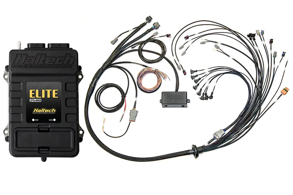 Haltech Elite 2500 + V8 Small/Big Block Gm, Ford & Chrysler Terminated Harness Kit Injector Connector: Bosch Ev1 1