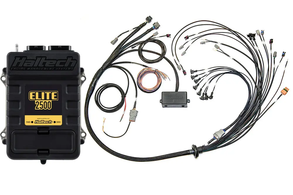 Haltech Elite 2500 T + Toyota 2Jz Ign-1A Terminated Harness Kit Injector Connector: Bosch Ev1 1