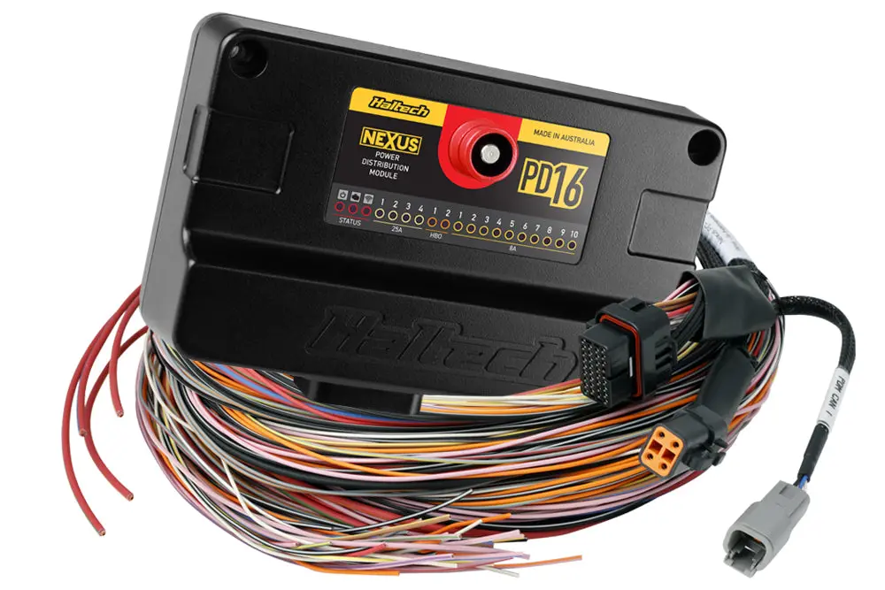Haltech Pd16 Pdm + Flying Lead Harness (5M) 1