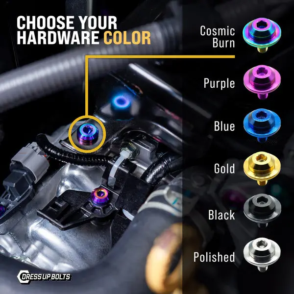 Dress Up Bolts Titanium Hardware Kit - Sti Manual Shifter Trim 2