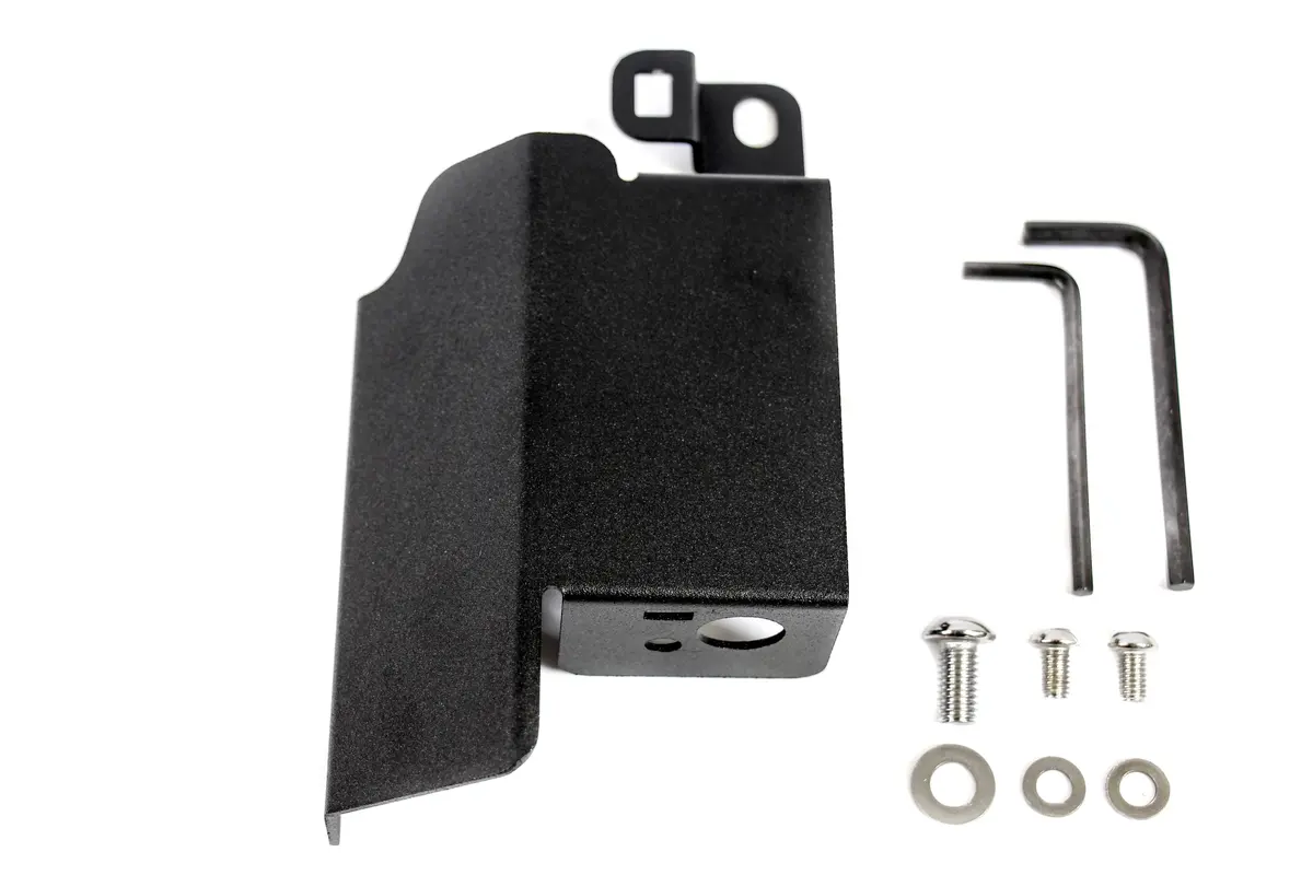 Precision Works Aluminum Boost Control Solenoid Cover For 08-21 Subaru Sti (Black) 1