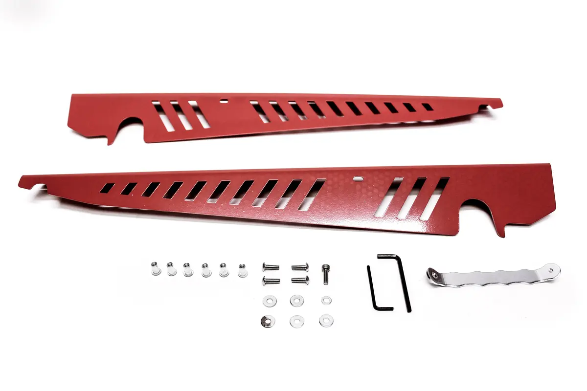 Precision Works Fender Shroud For Wrx & Sti 2015+ (Red) 1