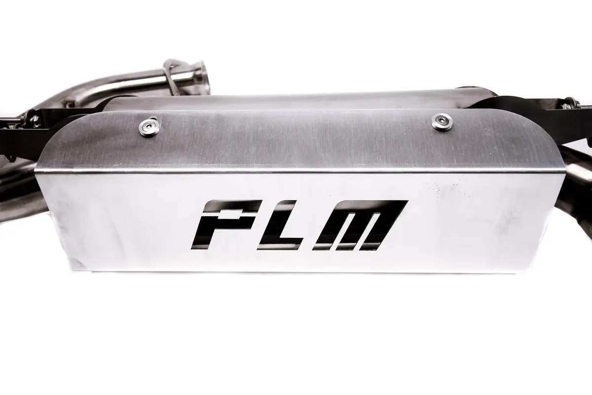 Plm Honda Talon Slip-On Exhaust With Heat Shield (Silver) 1