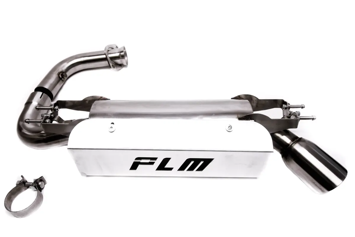 Plm Honda Talon Slip-On Exhaust With Heat Shield (Silver) 2