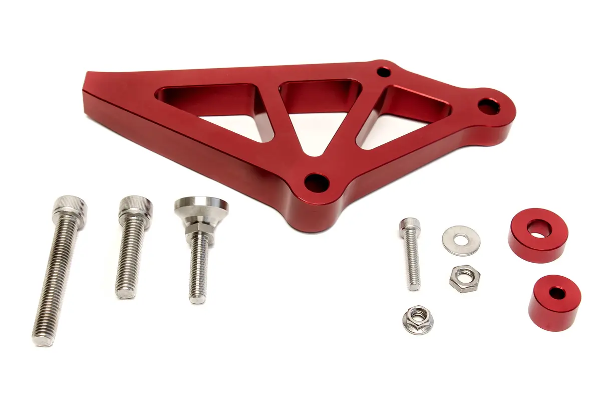 Precision Works Master Cylinder Brace - Tesla Model 3 (Red) 1