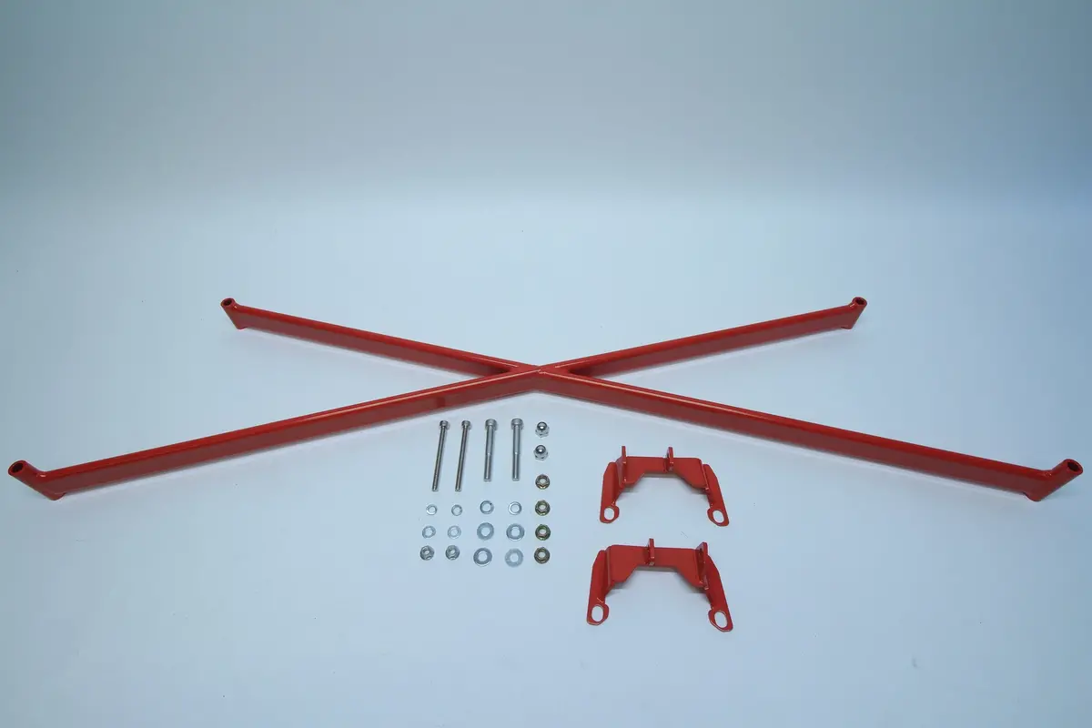 Plm Crossbar Brace X-Bar For Subaru Wrx 2015+ (Red) 1