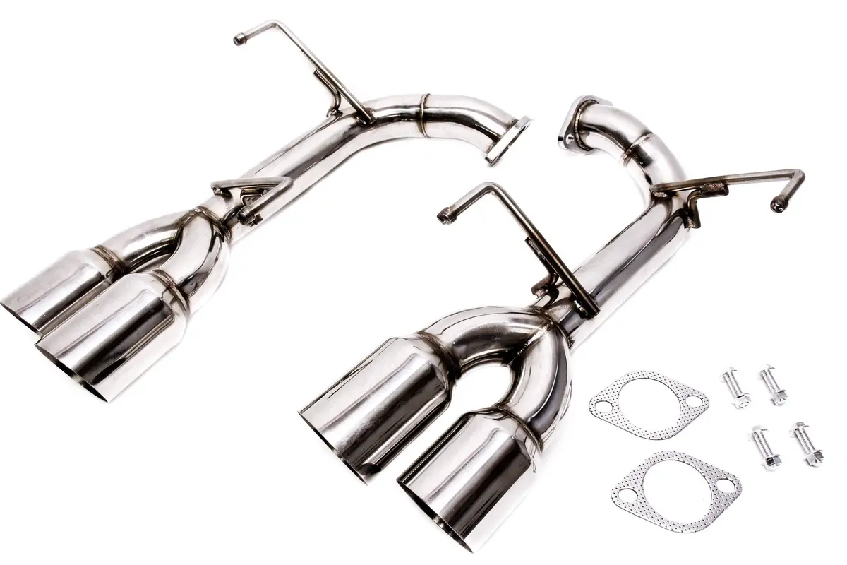Plm Subaru Wrx & Sti 2015+ Dual Axle Back Exhaust / Muffler Deletes - Polished 1