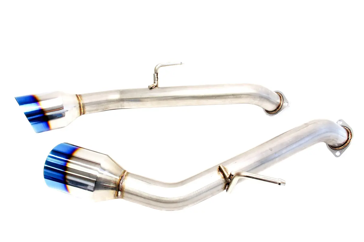 Plm Infiniti Q50 Axle-Back Exhaust Muffler Delete 2014+ (All Models) (Blue Tips) 1