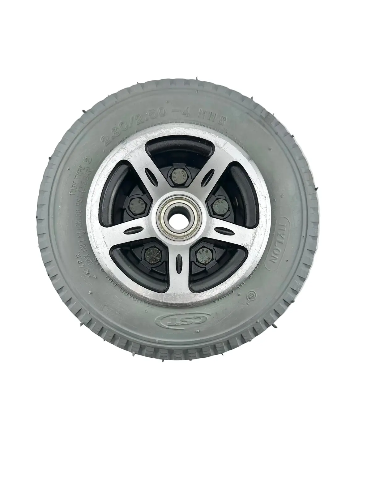 2.80/2.50-4 Pneumatic Caster Wheel For The Merits Atlantis 1 (P710) And Travel-Ease Commuter Bariatric (P183) Power Chairs (Blemished) 1