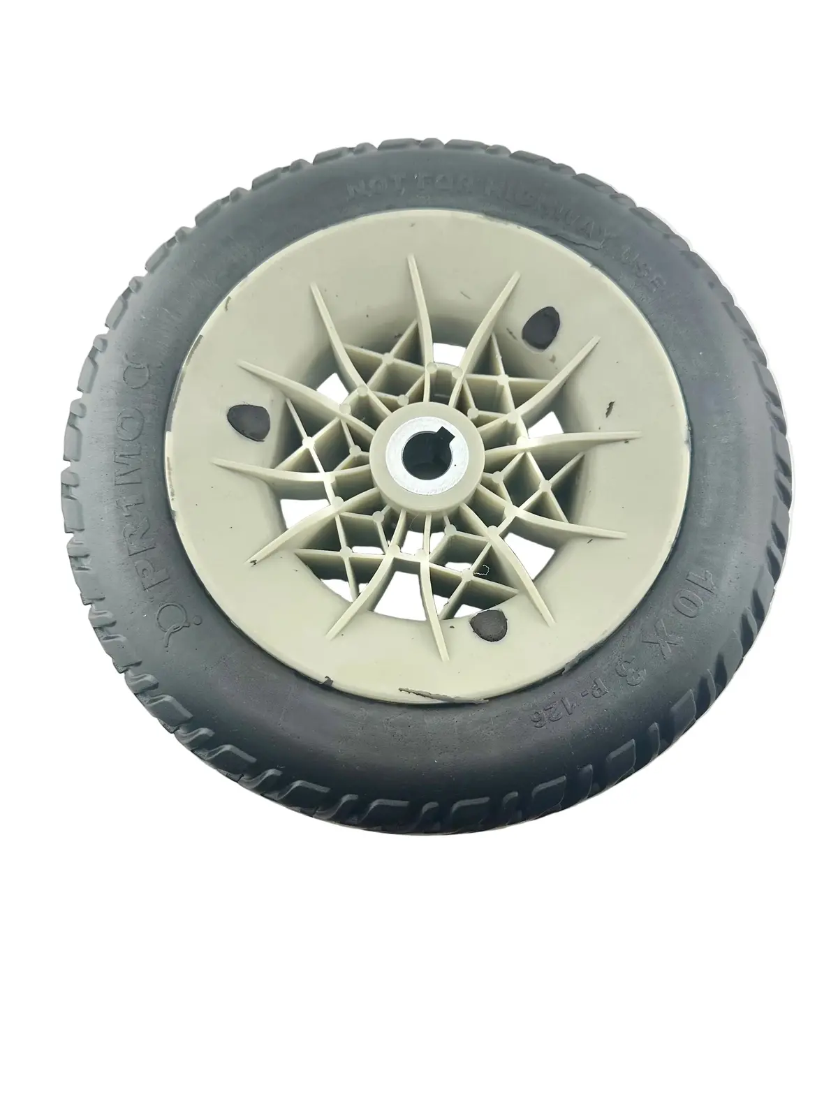 3.00-4 Flat-Free Drive Wheel Assembly With Black Tire For The Jazzy Air, Select, & Select 6 Power Chairs (Whlasmb2045) (Blemished) 2