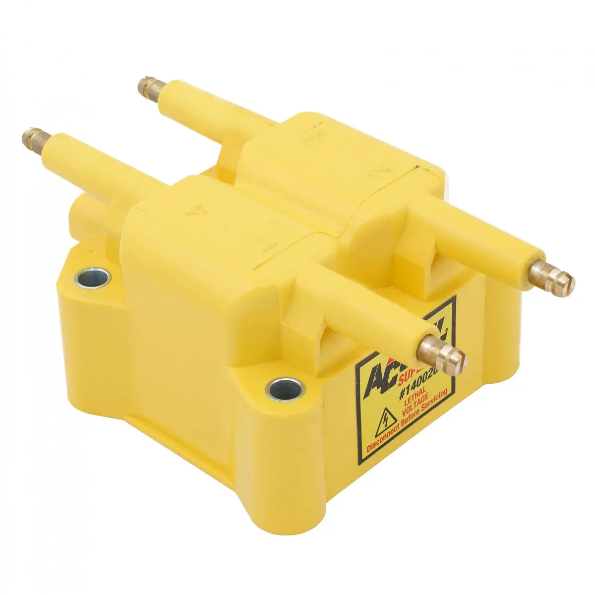 Accel Ignition Coil - Supercoil - 1995-1997 - Dodge/Plymouth/Chrysler/Jeep 2.0L/2.4L/2.5L Engines - Round Pin - Yellow - Individual 1