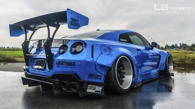 Lb★Works Nissan Gt-R R35 Ver. 3 Wing 1
