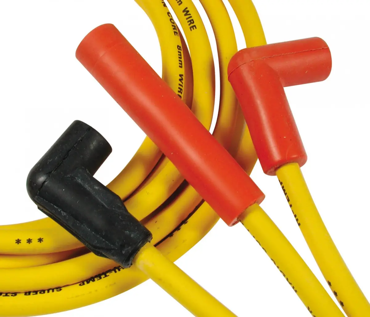 Accel Spark Plug Wire Set - Super Stock Graphite Core 8Mm - Chevy / Gmc / Oldsmobile 4.3L V6 - Yellow 1