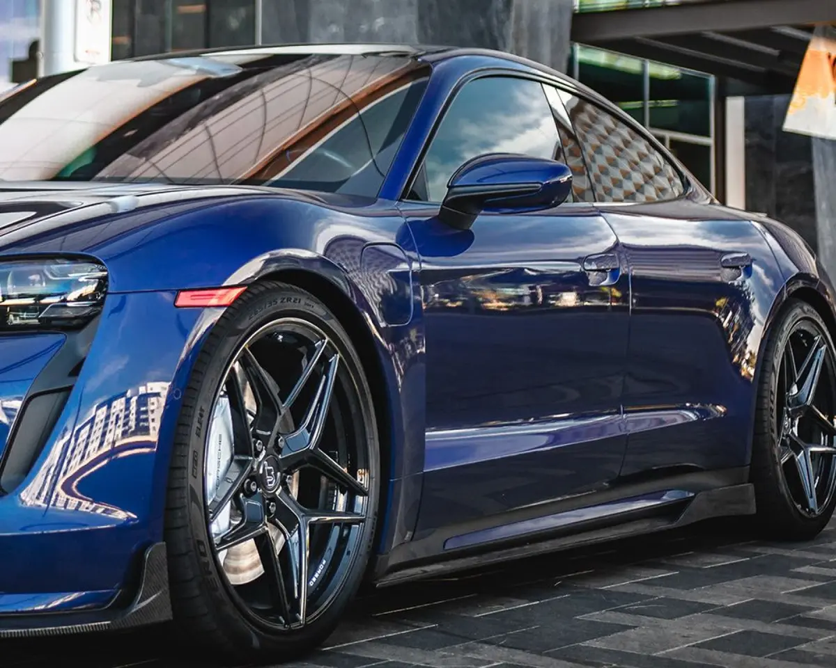 Vr Aero Carbon Fiber Side Skirts Porsche Taycan Turbo | Turbo S 1