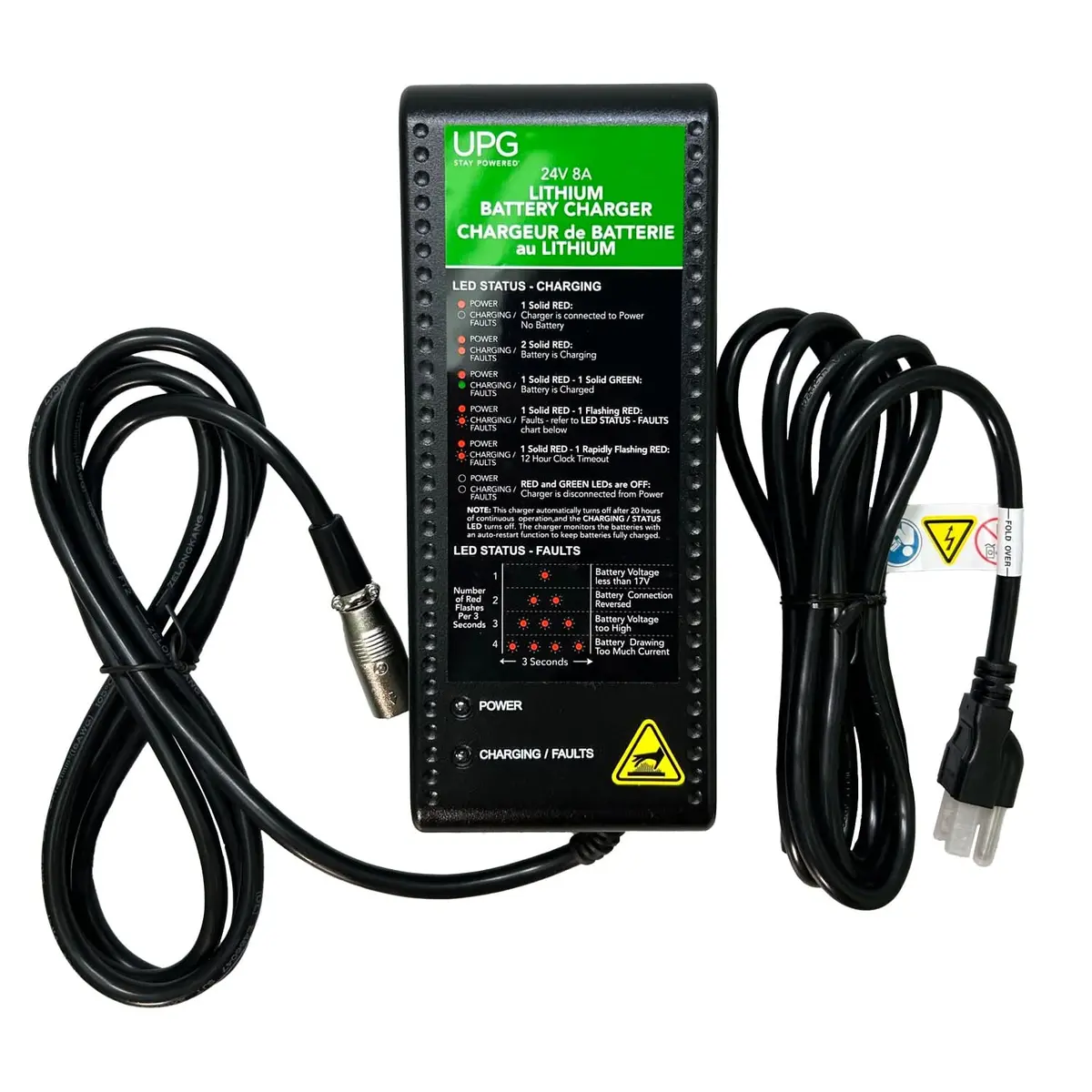24 Volt 8 Amp Lithium Battery Charger For The Pride Pursuit 2 (S7132) (Ele2300934) 1