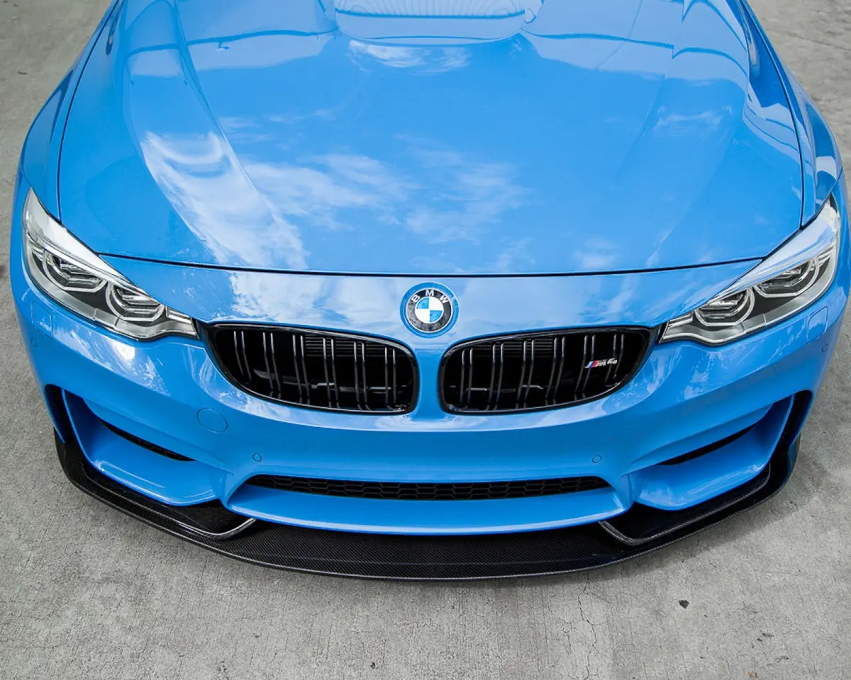 Vr Aero Carbon Fiber 3 Piece Front Lip Spoiler Bmw F82 F80 M4 M3 2015-2020 1