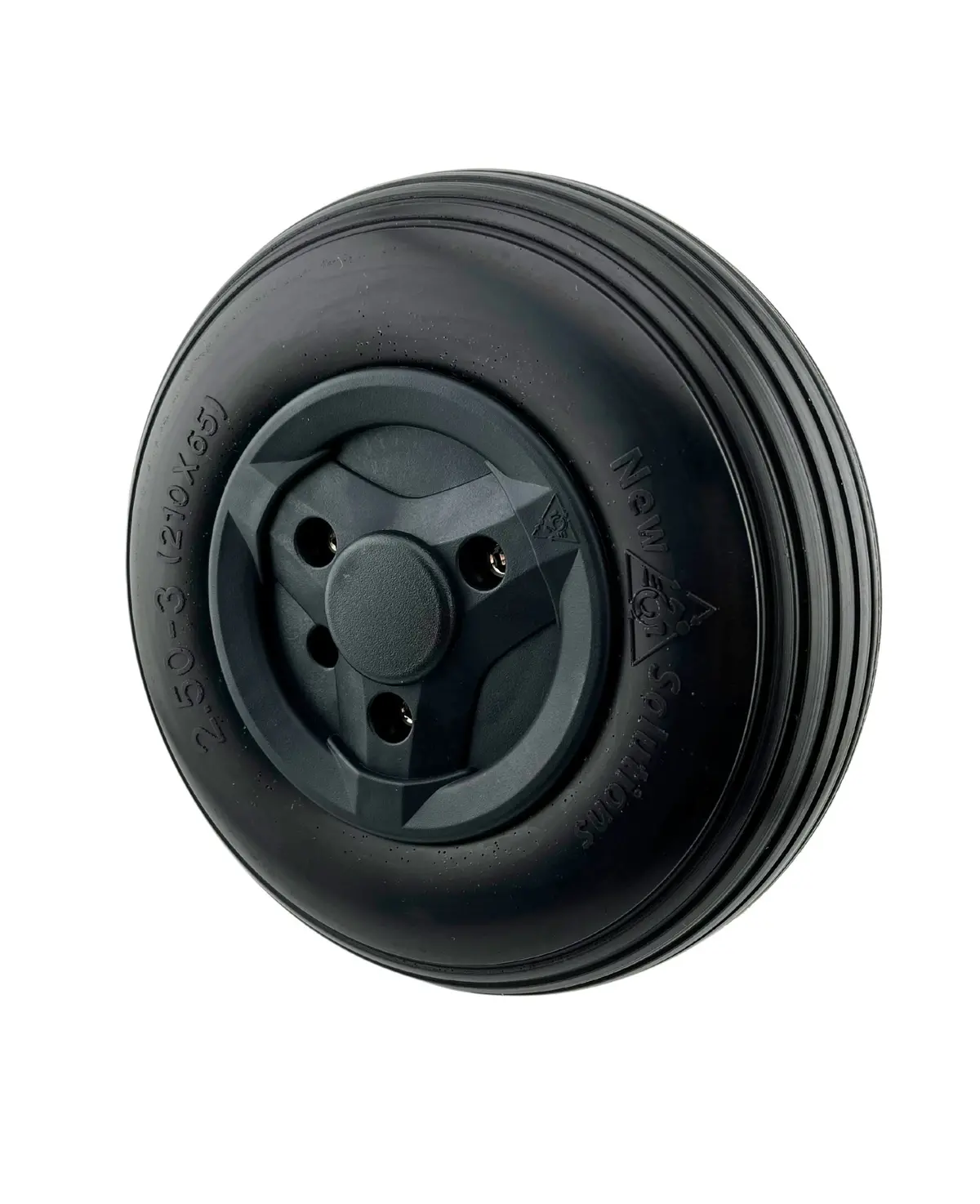 Black 2.50-3 (210-65) Caster Wheel For Permobil F3 Corpus, F5 Corpus, & M5 Corpus Power Chairs (324206) 1