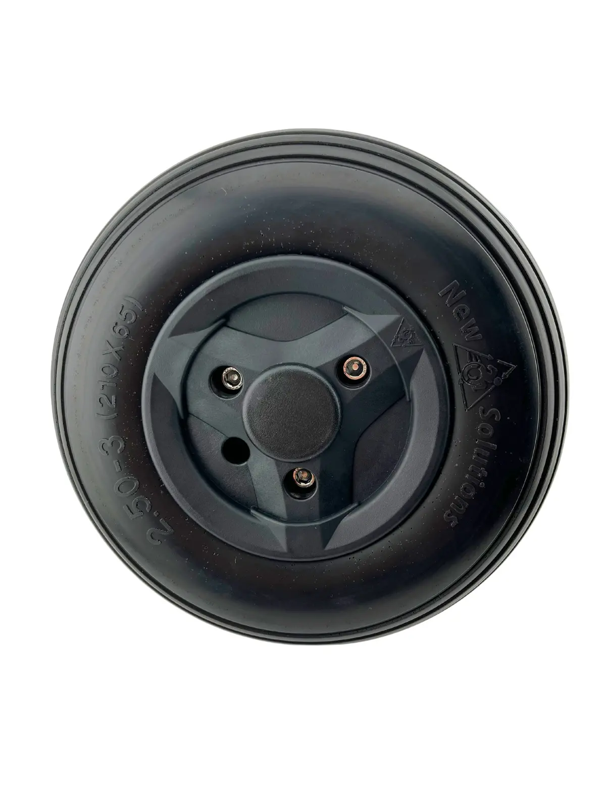Black 2.50-3 (210-65) Caster Wheel For Permobil F3 Corpus, F5 Corpus, & M5 Corpus Power Chairs (324206) 2
