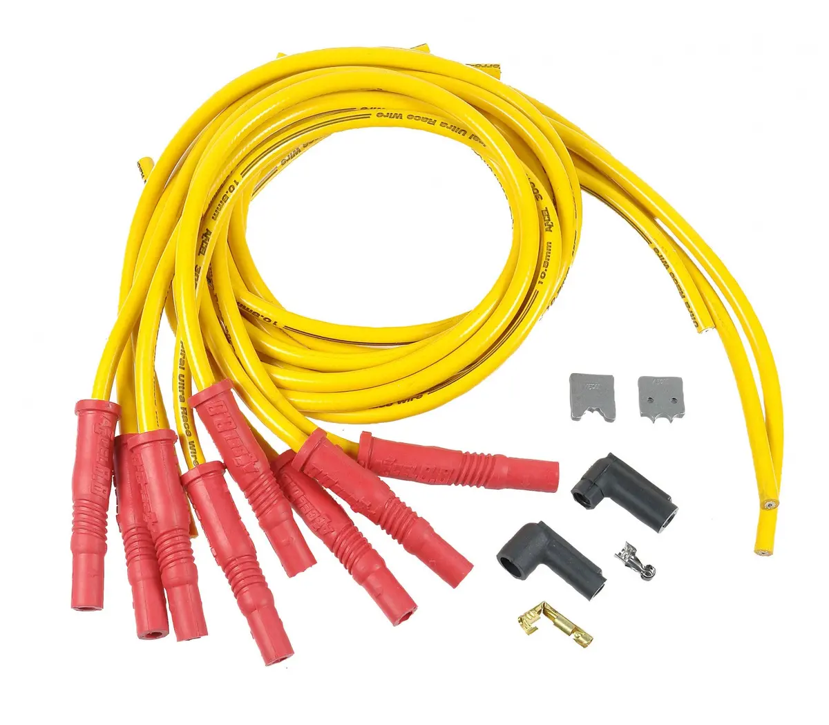 Accel Spark Plug Wire Set - 300  Ferro-Spiral - Universal Fit - 10.8Mm - Yellow 1