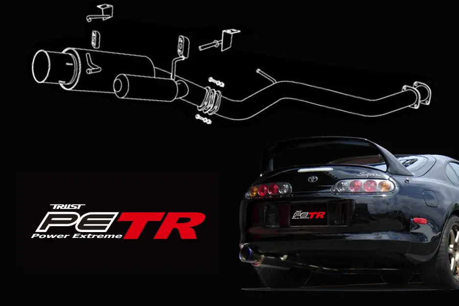 Greddy Jdm-Spec Trust Pe-Tr Exhaust For 1993-98 Toyota Supra Twin Turbo 1