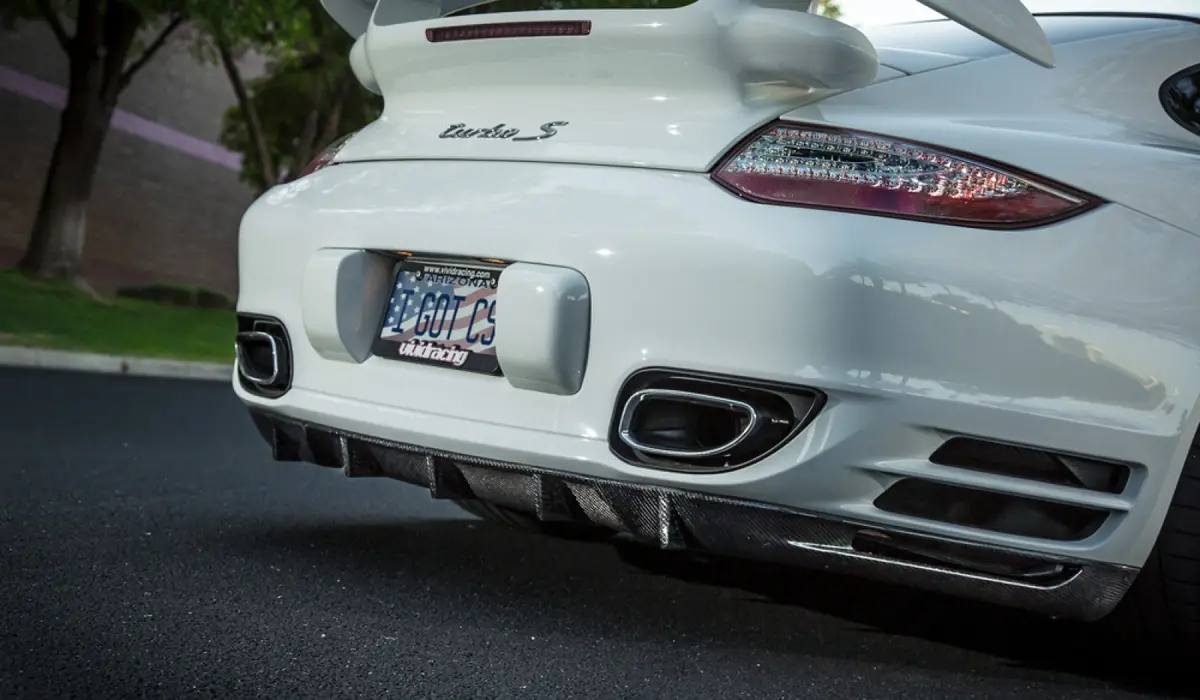 Vr Aero Carbon Fiber Strake Diffuser Porsche 997 Turbo 07-13 1
