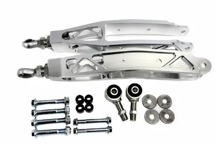 Precision Works Billet Lower Control Arms For Subaru Brz & Scion Fr-S (Silver W/ Stx Bushings) 1