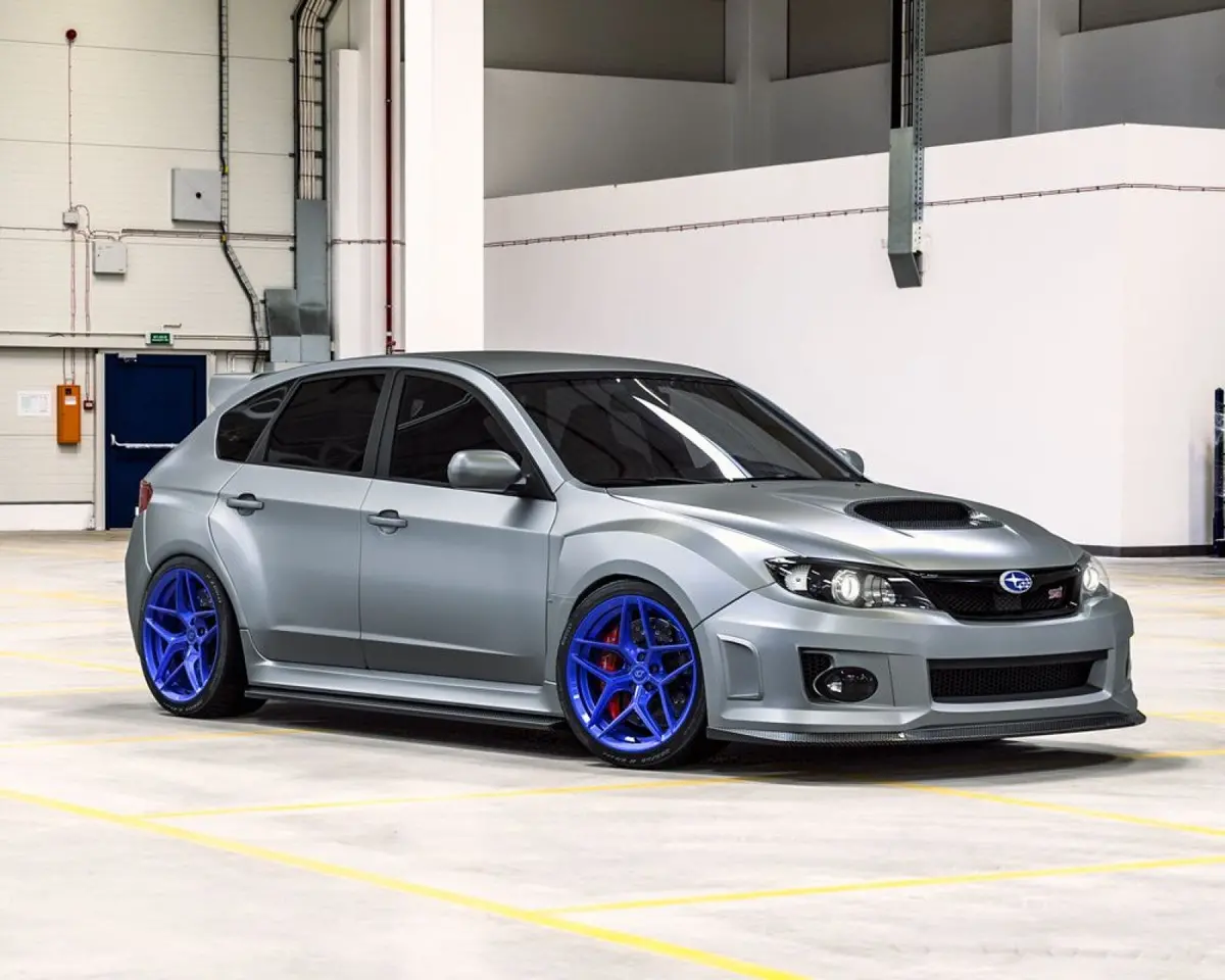 Vr Forged D04 Wheel Package Subaru Wrx Sti 18X9.5 Dark Blue 1