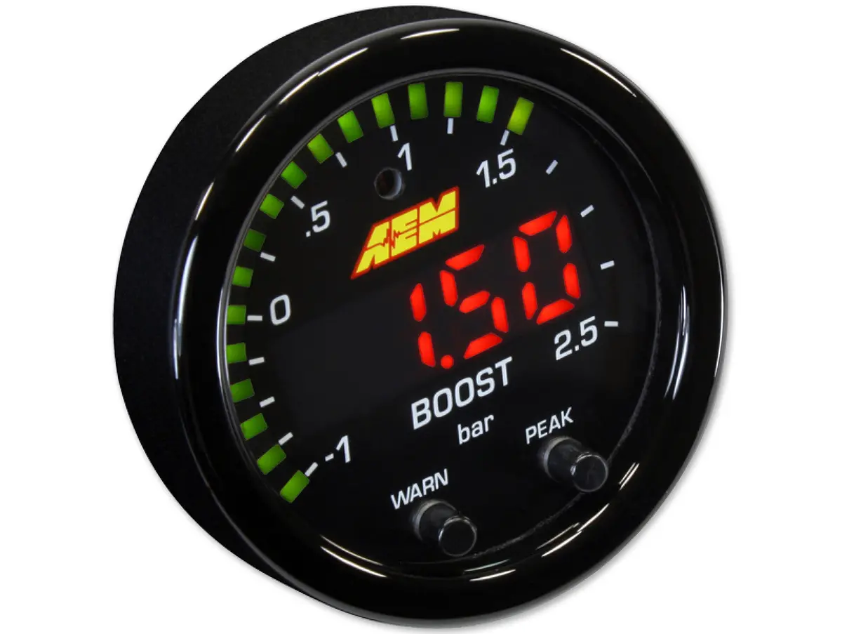 Aem X-Series Boost Pressure Gauge -30 Inhg ~ 35 Psi / -1 ~ 2.5 Bar 2