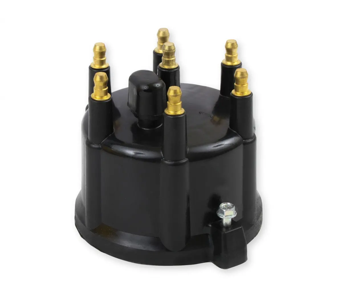 Accel Distributor Cap - Dodge 3.9L, V6 - Male - Hei Style - Black 1