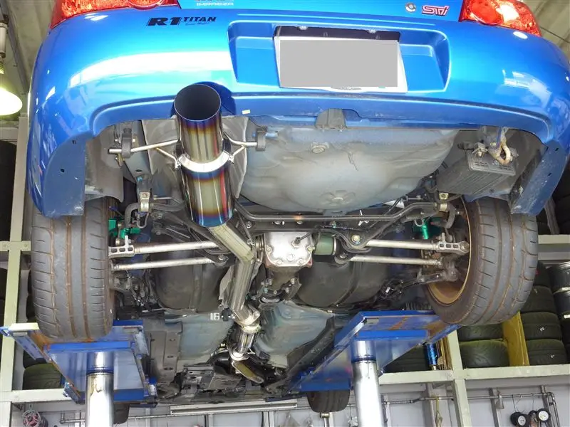 Amuse R1 Titan Titanium Exhaust System For 2005-07 Subaru Wrx Sti [Gdb] 1